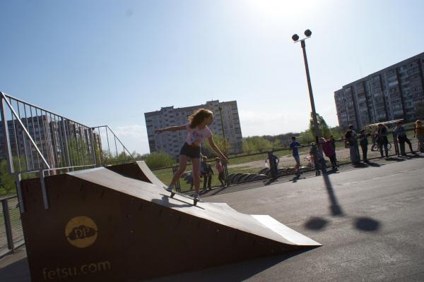 Відкриття першого в місті скейт парку 18 квітня 2016 року